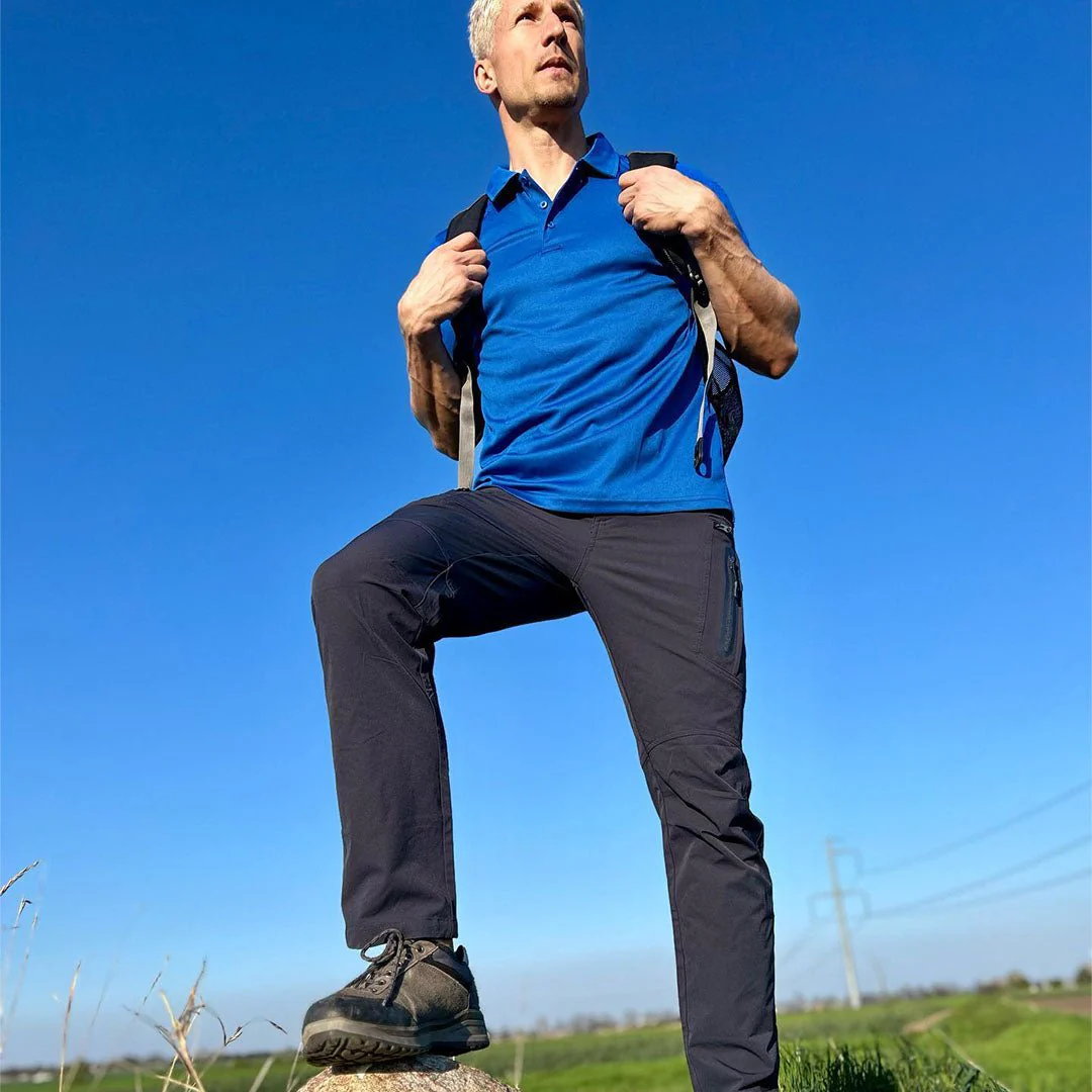 Men's Quick Dry Water Resistant 8 Pockets Cargo Hiking Pants