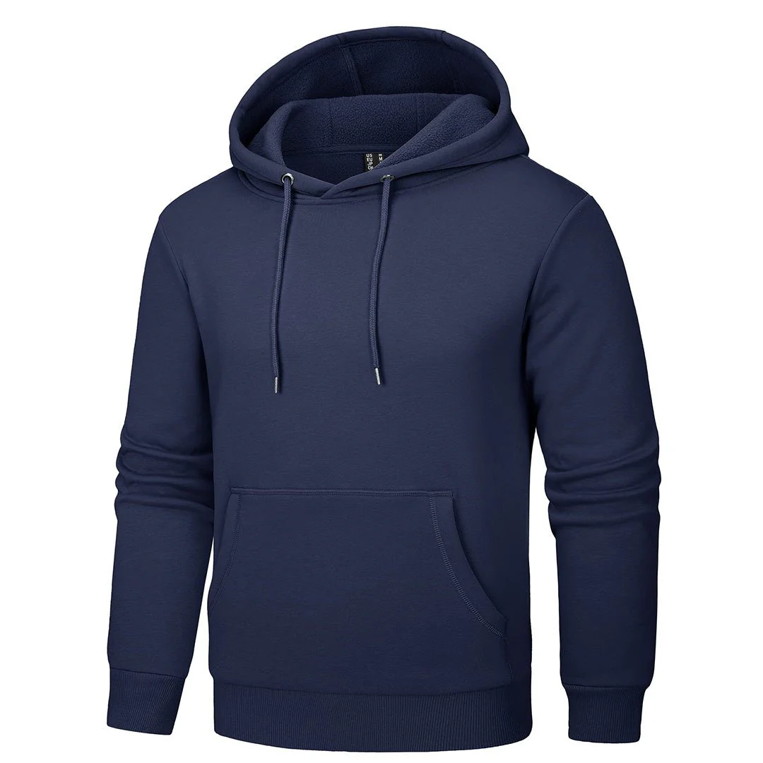 Men's Pullover Fleece Zip Up Hoodie Cotton Casual Lightweight Sweatshirt