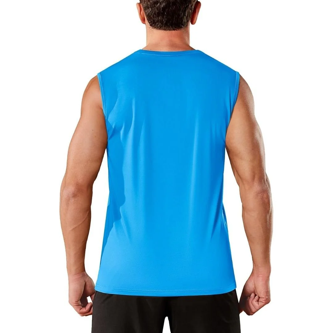 Men's UPF 50+ Sleeveless Quick Dry Gym Tank Tops