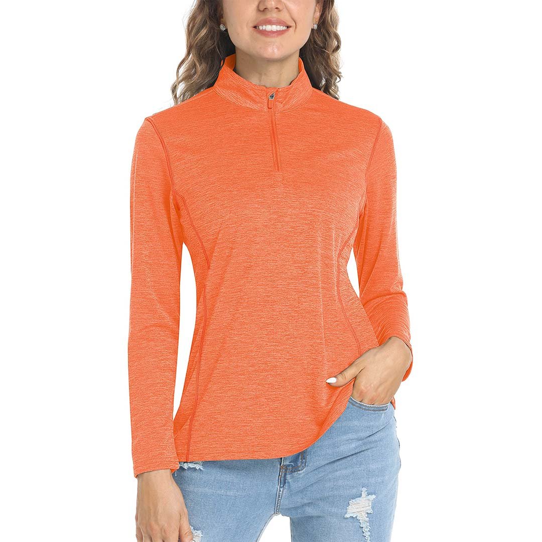 Women's UPF 50+ 1/4 Zip Quick Dry Hiking Shirts