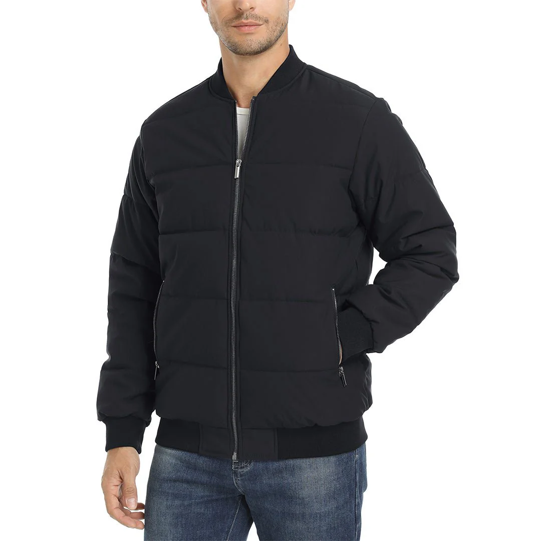 Men's Quilted Puffer Jacket Lightweight Water-Resistant Warm Winter Coat