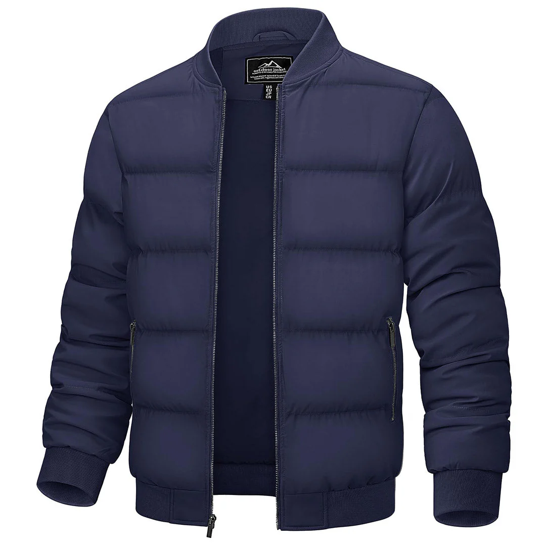 Men's Quilted Puffer Jacket Lightweight Water-Resistant Warm Winter Coat