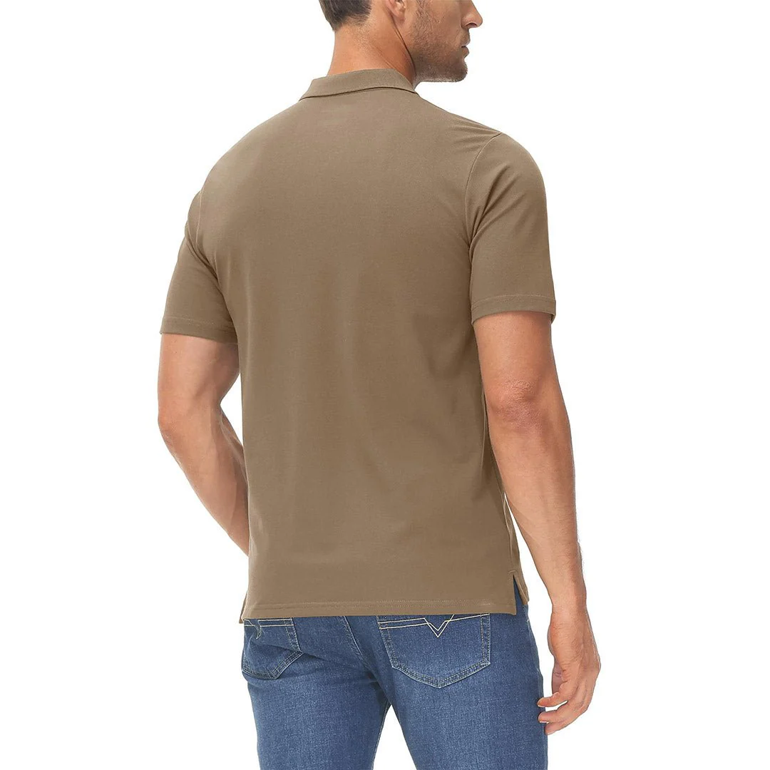 Men's Cooling Summer Casual Pique Polo T-shirts