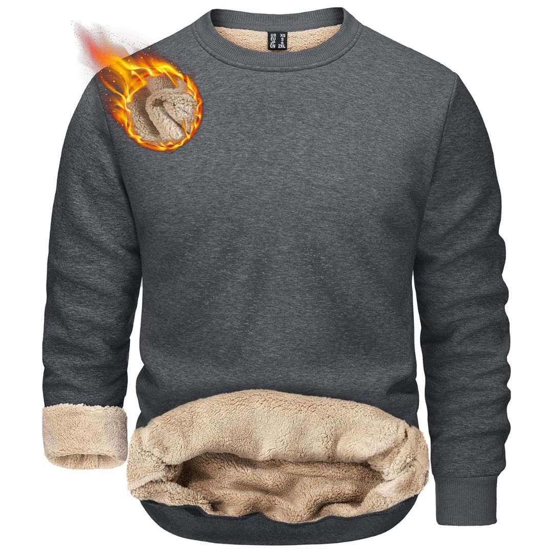 Men's Uncw Sweatshirts Vintage Crewneck Winter Active Warm Outdoor