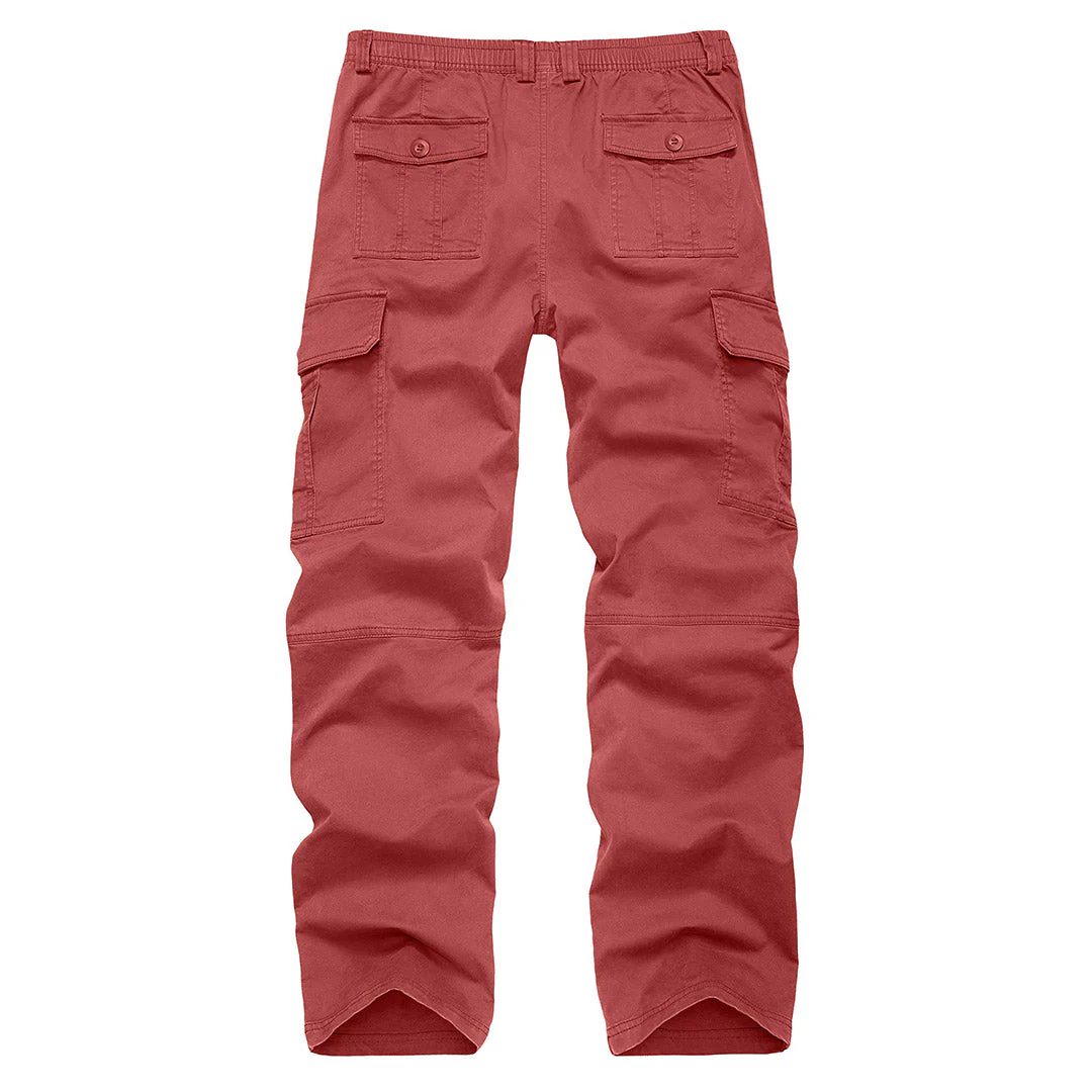 Men's Cotton Casual Classic Straight Leg Pants