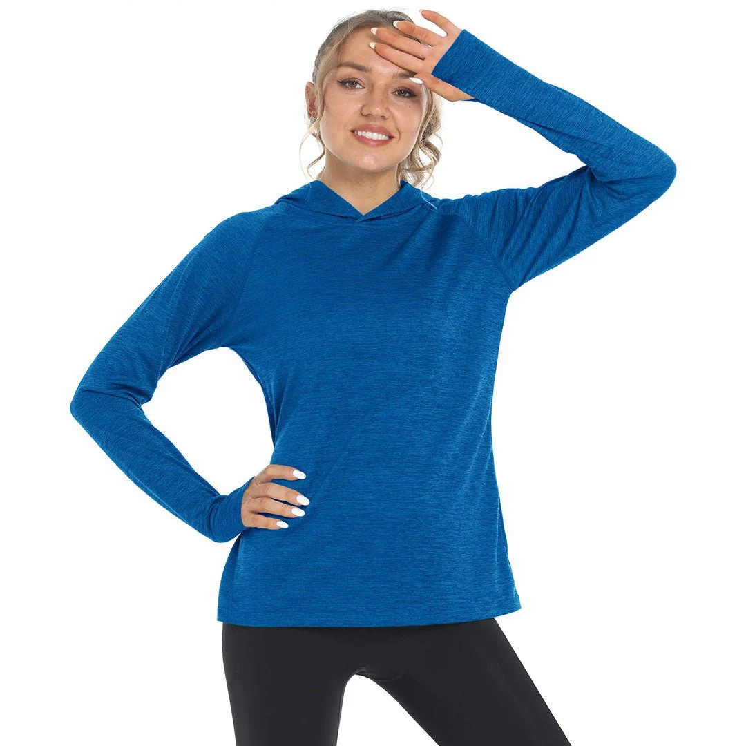 Women's Quick Dry UPF 50+ Hoodie Long Sleeve Shirts