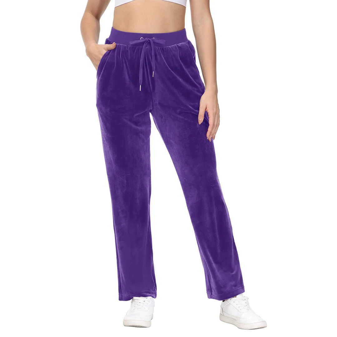 Women's Velvet Casual Jogger Sweatpants