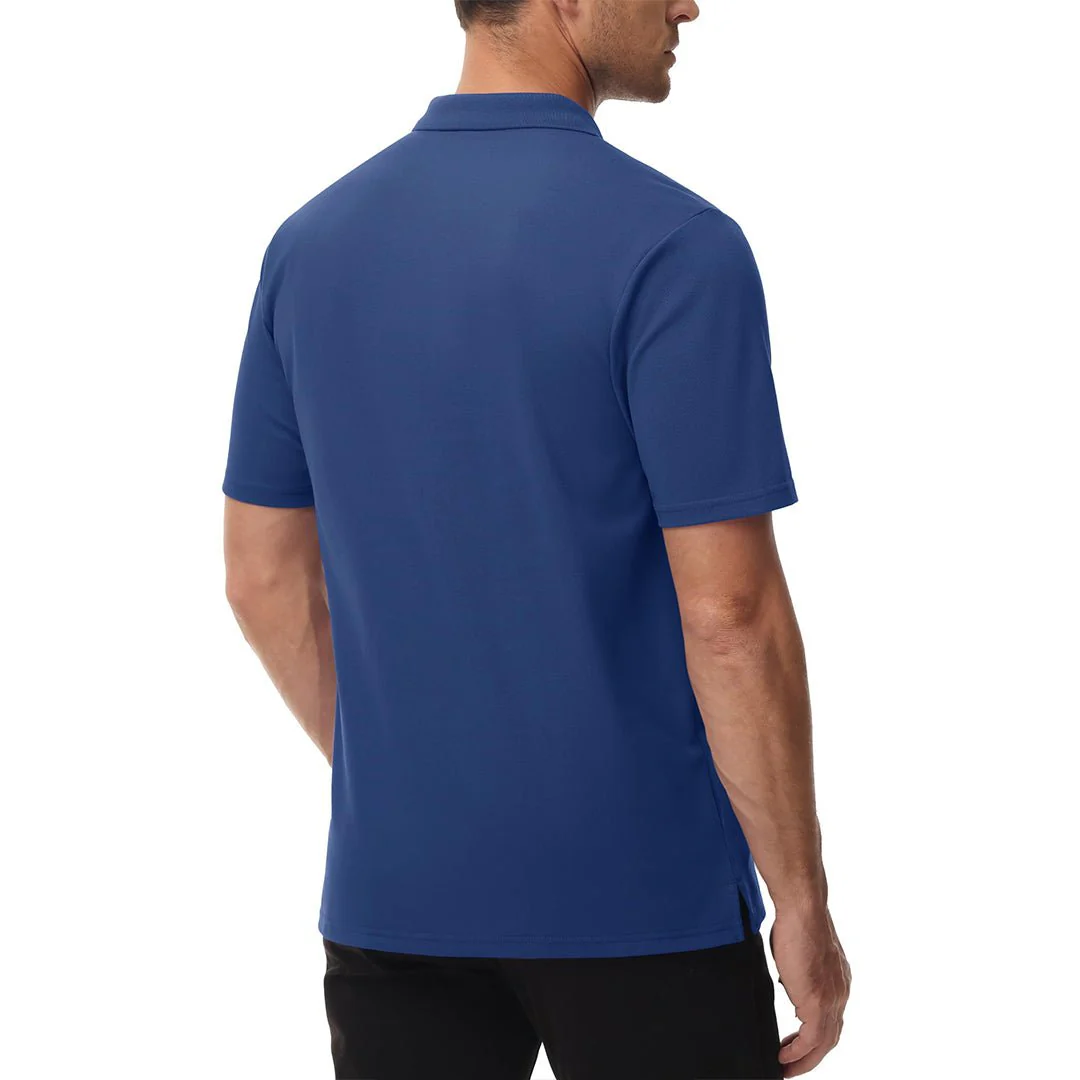 Men's Moisture Wicking Golf Polo Shirts with Pocket
