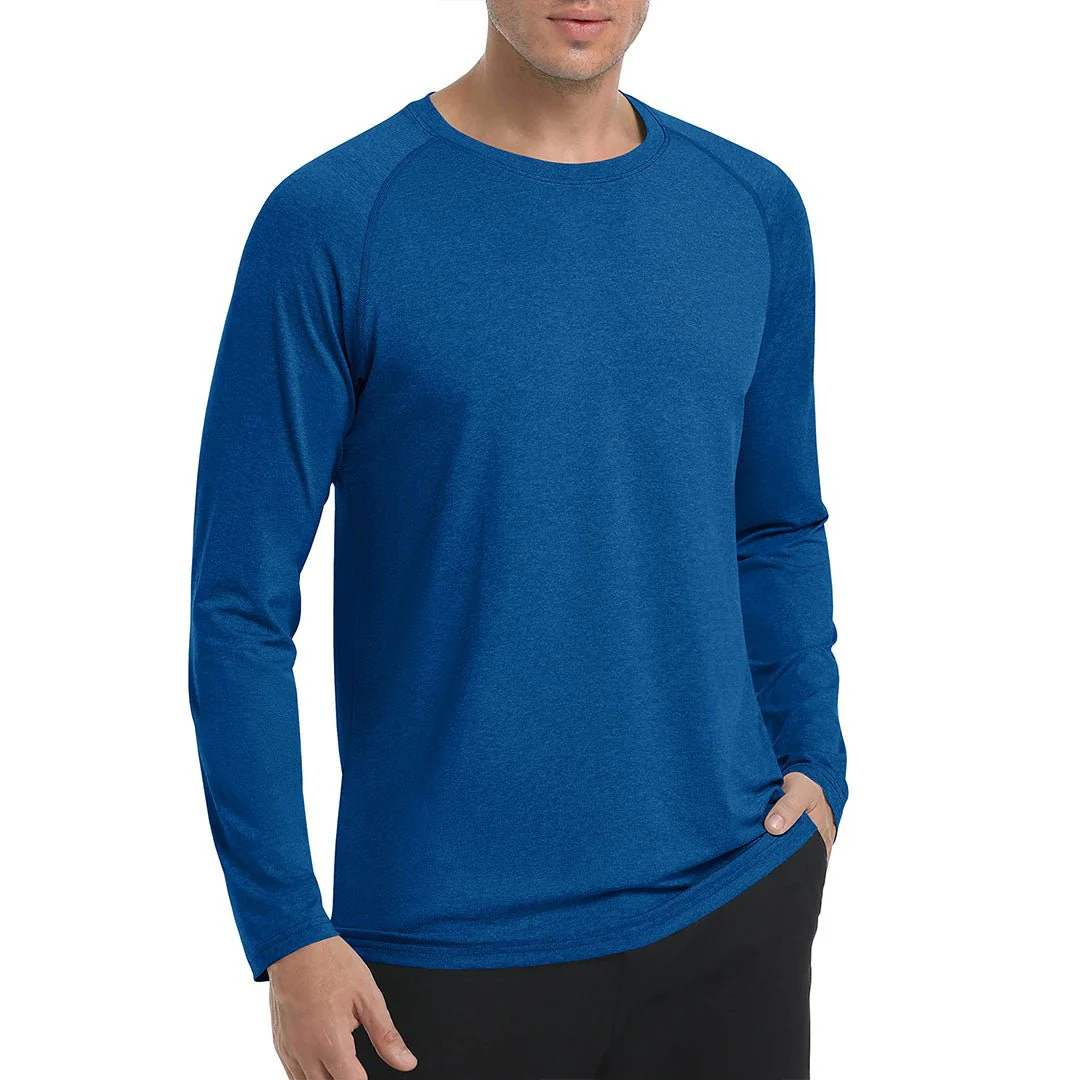Men's UPF 50+ Fishing Swim Long Sleeve Shirts