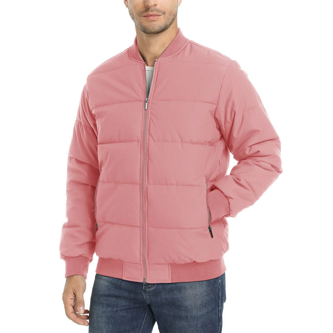 Men's Quilted Puffer Jacket Lightweight Water-Resistant Warm Winter Coat