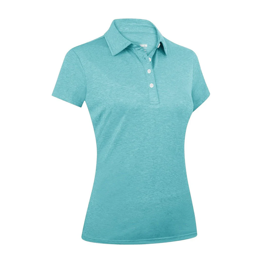 Women's Polo Shirts Quick Dry Golf 4-Button Tops