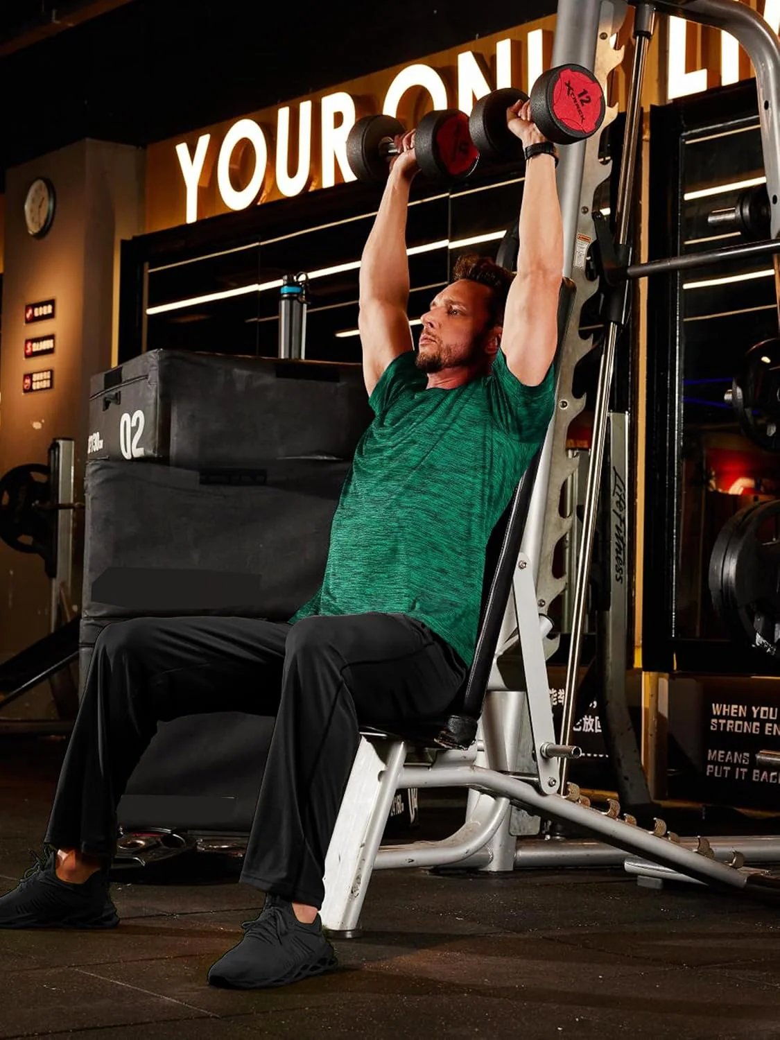 Men's Quick-Dry Workout Crew Neck T-Shirt