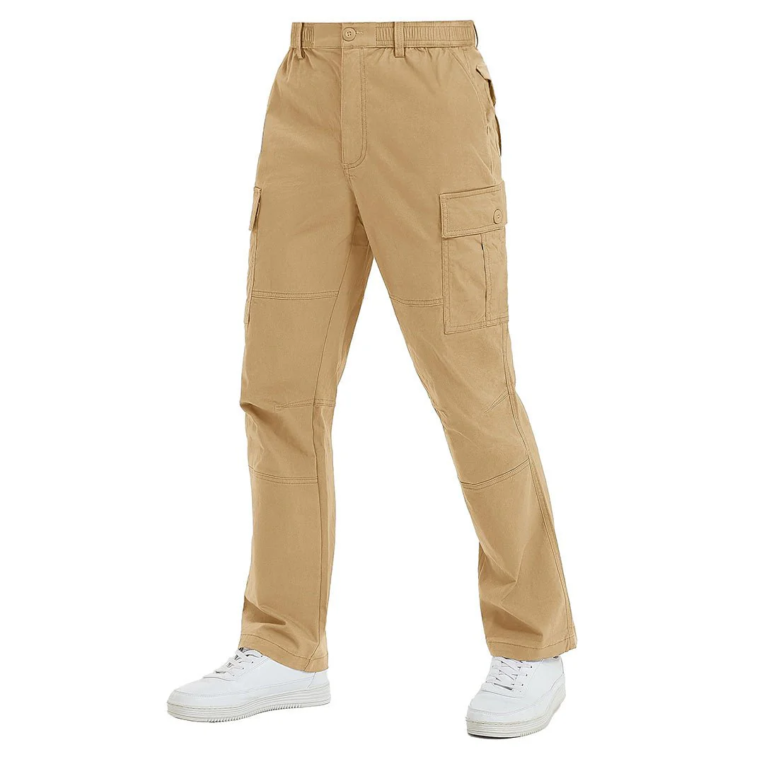 Men's Cotton Casual Classic Straight Leg Pants