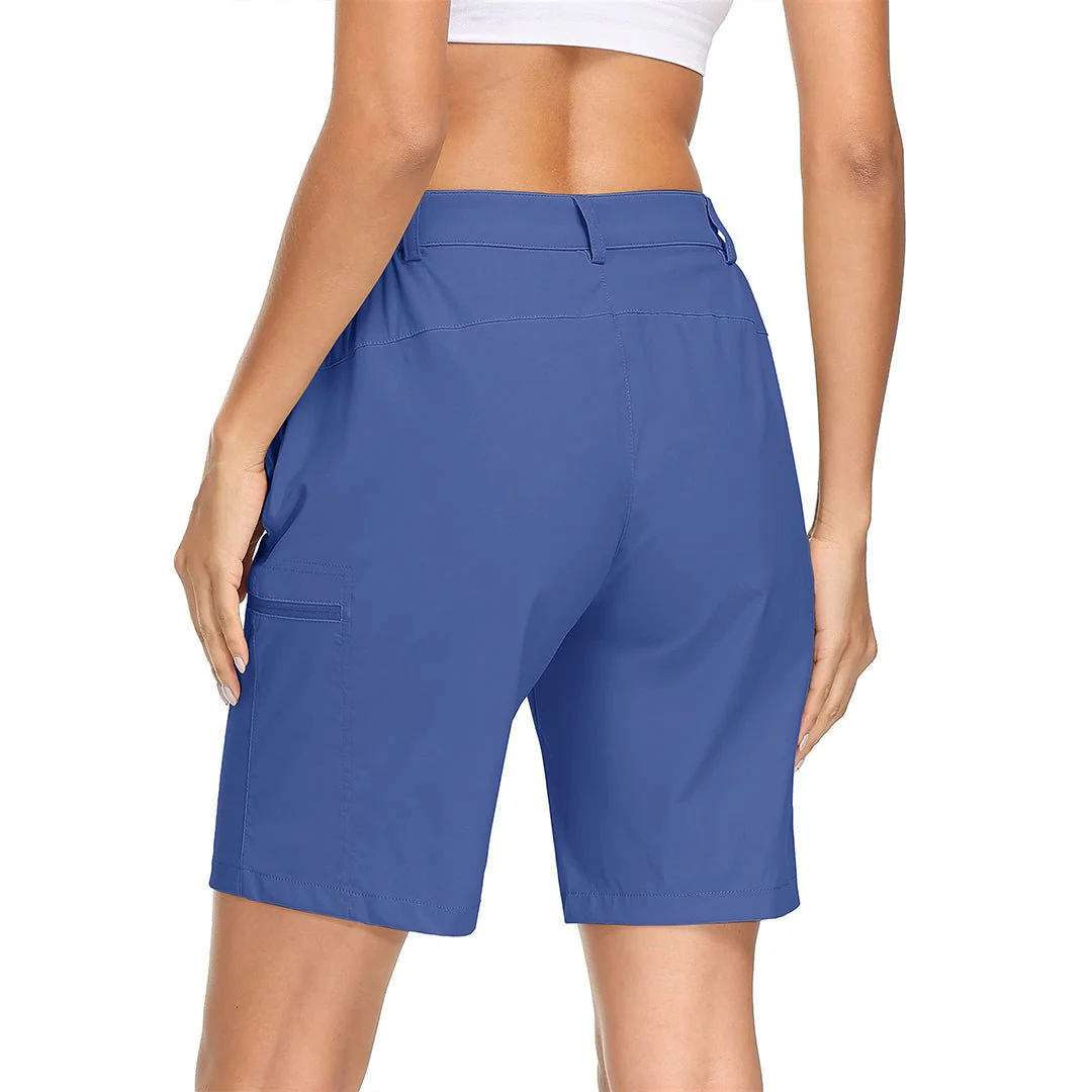 Women's Hiking Workout Quick Dry Cargo Shorts Multi Pockets