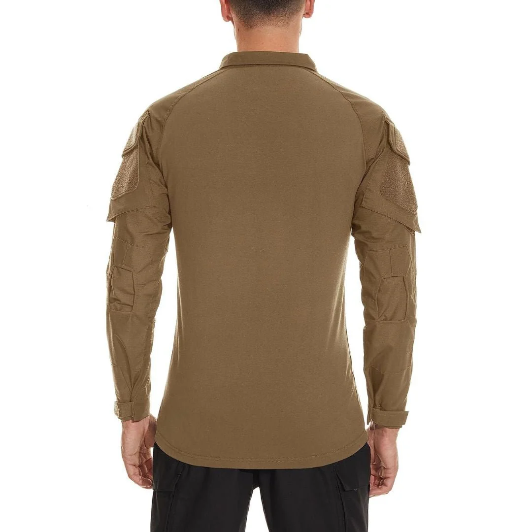 Men's Tactical 1/4 Half Zip Sweatshirt Assault Design Combat Shirt