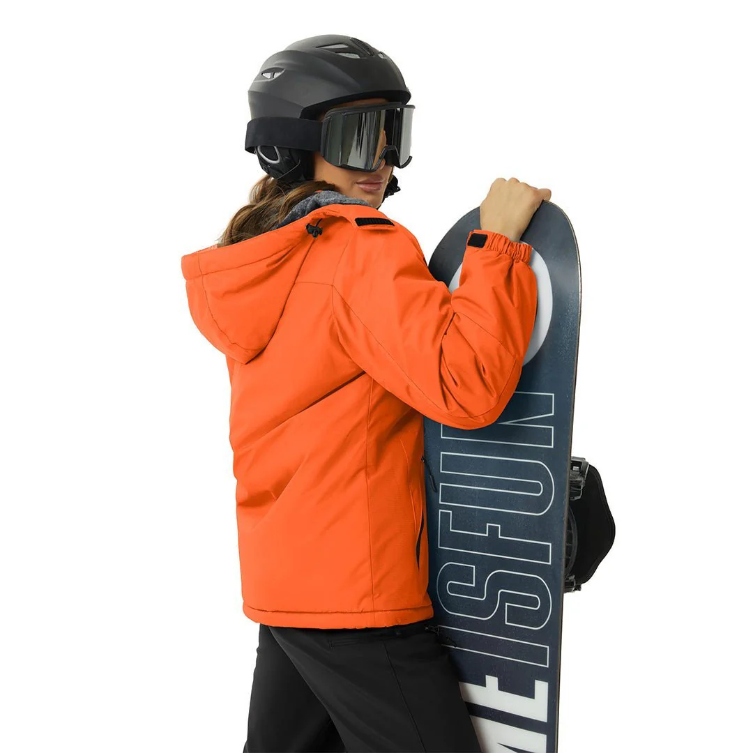 Women's Winter Jacket Waterproof Hooded Fleece Lined Warm Coat Windbreaker