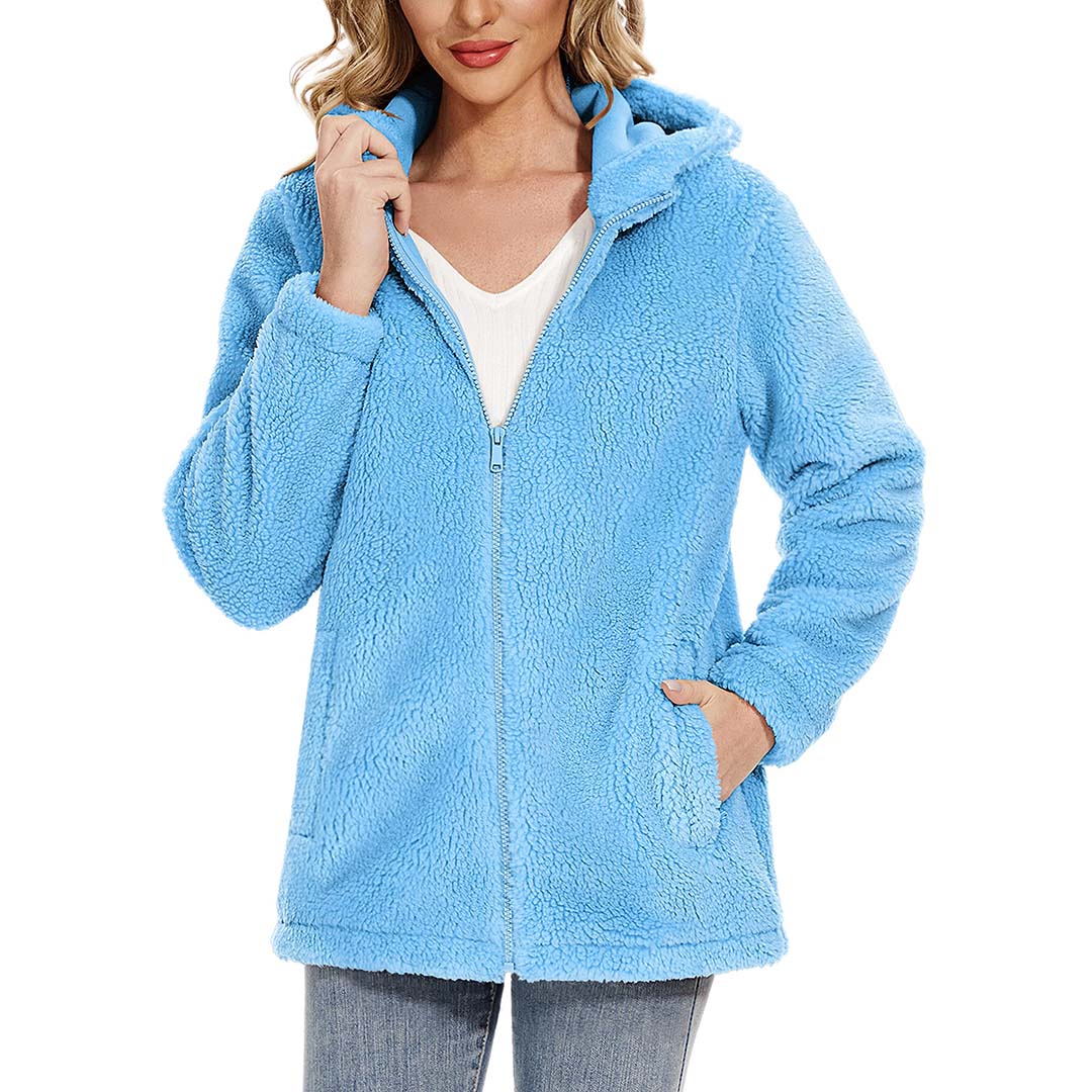 Women's Fuzzy Sherpa Fleece Fluffy Jackets