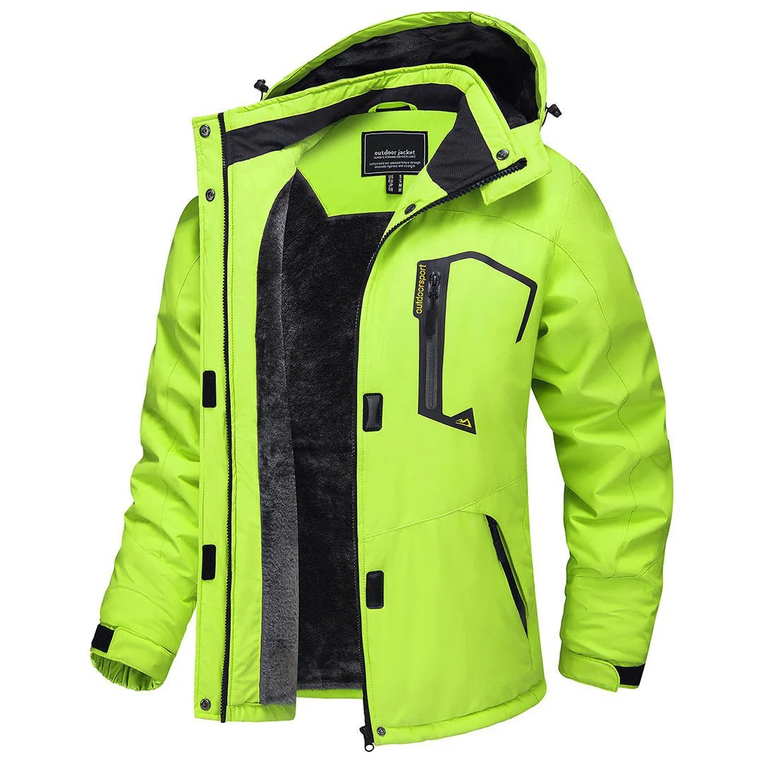 Women's Winter Jacket Waterproof Hooded Fleece Lined Warm Coat Windbreaker