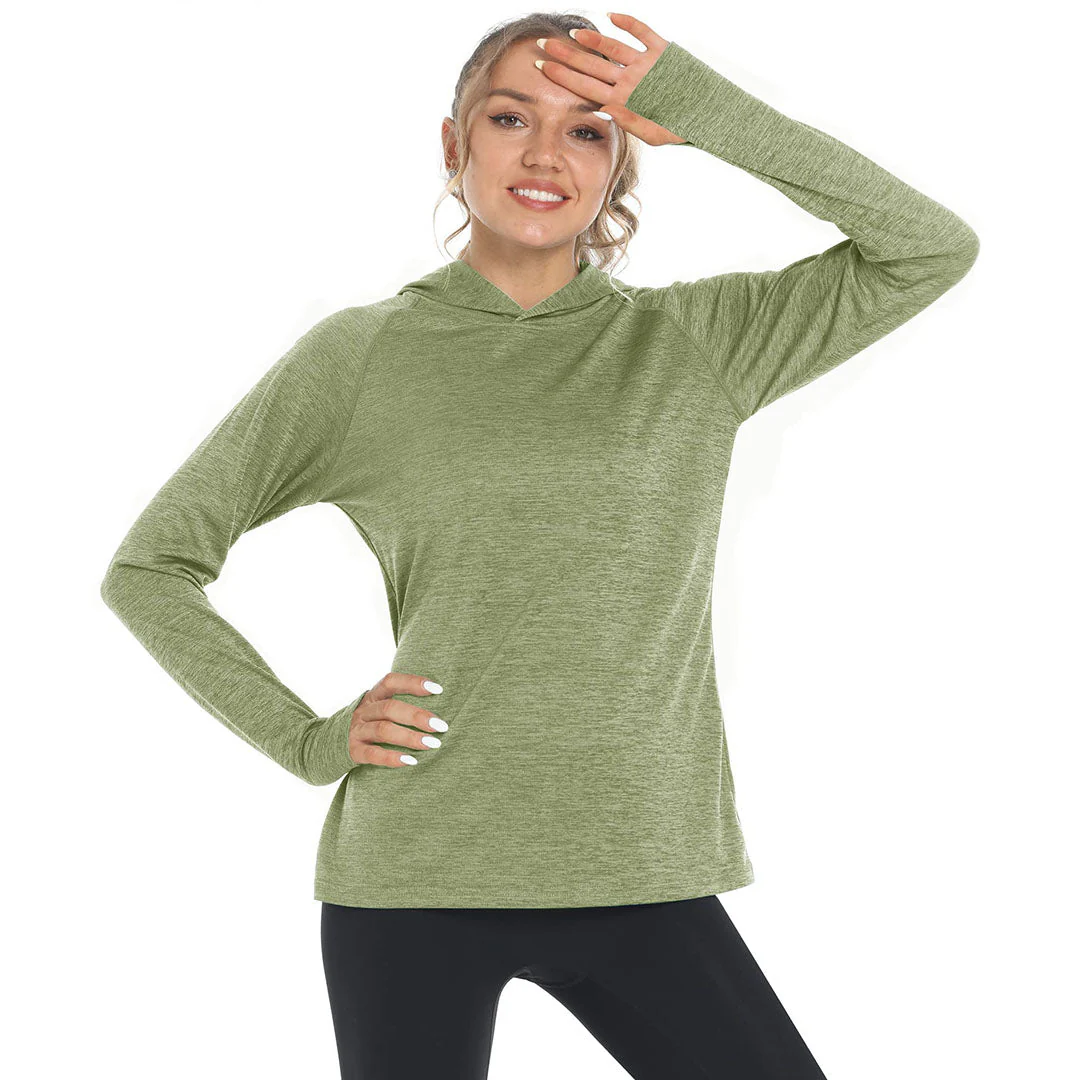 Women's Quick Dry UPF 50+ Hoodie Long Sleeve Shirts