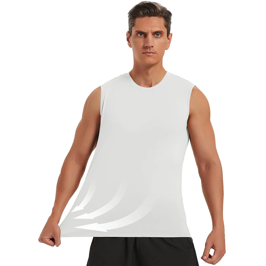 Men's Bodybuilding Tank Tops Cotton Workout T-Shirts