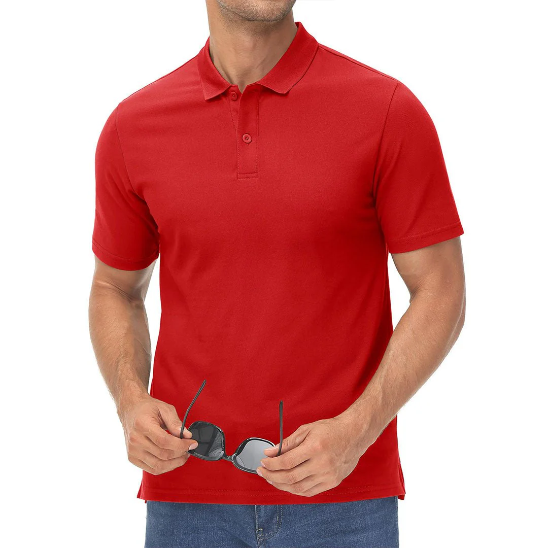 Men's Cooling Summer Casual Pique Polo T-shirts