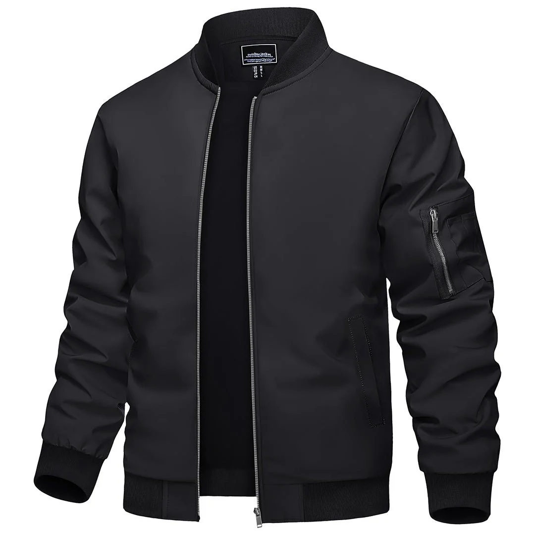Men's Lightweight Bomber Zip Jackets