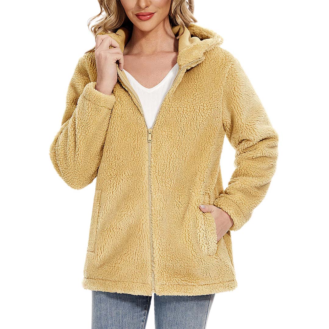 Women's Fuzzy Sherpa Fleece Fluffy Jackets