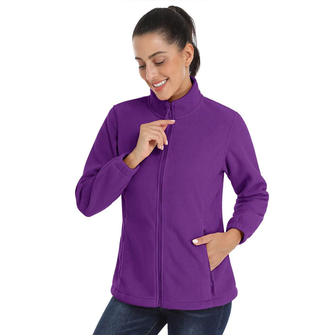 Women's Fleece Full Zip Lightweight Jacket