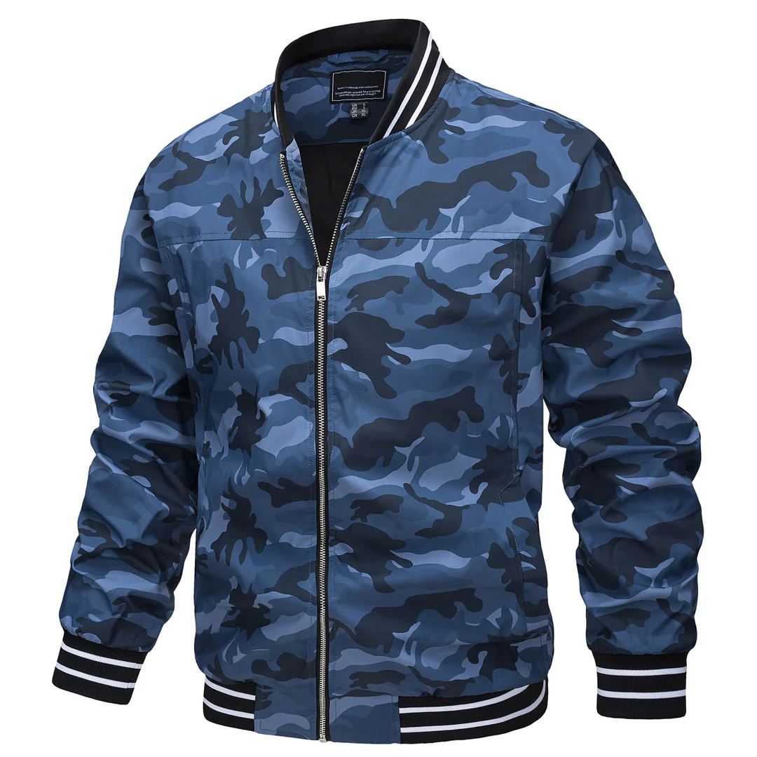 Men's Lightweight Windbreaker Full-Zip Bomber Jackets