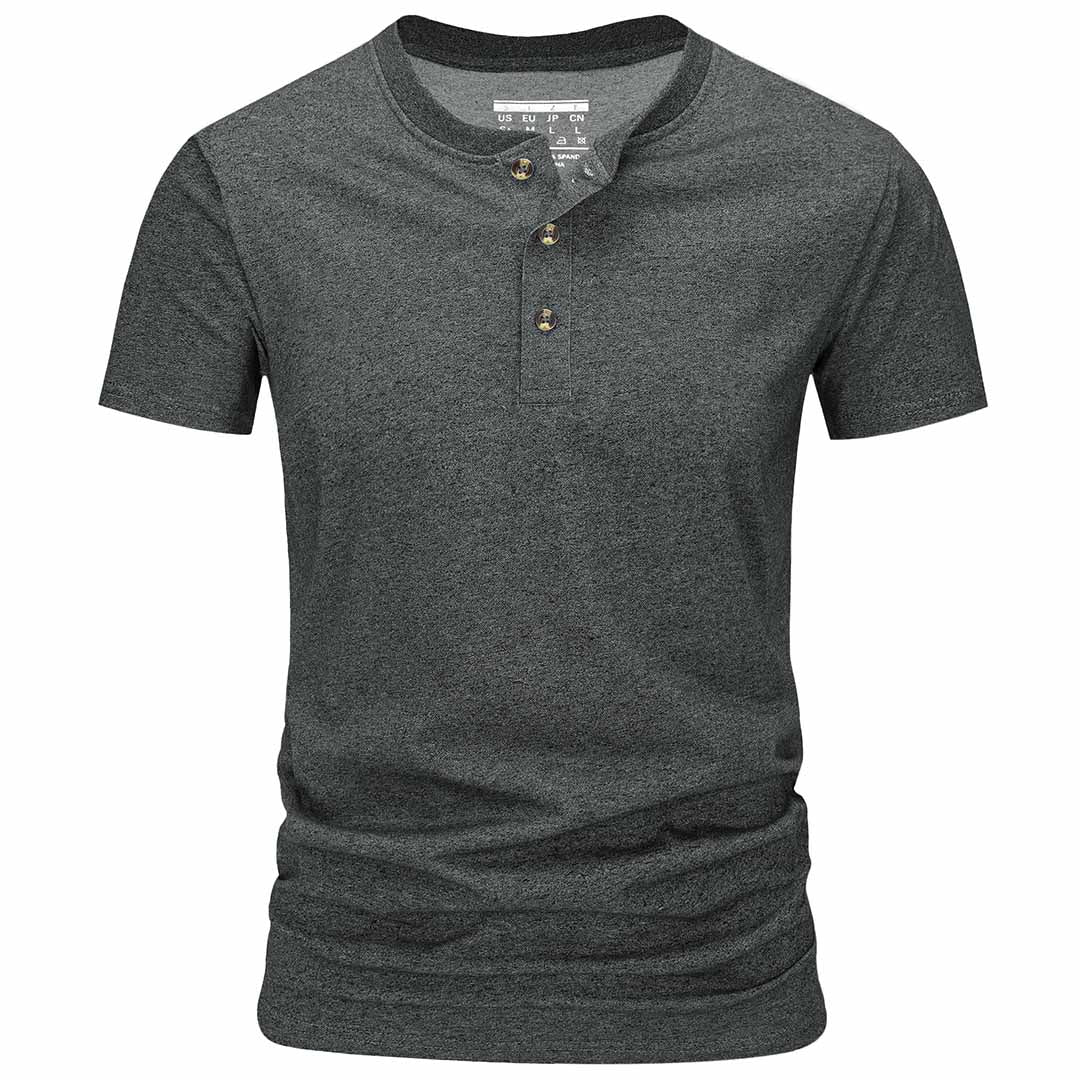 Men's Casual Cotton Henley Shirts