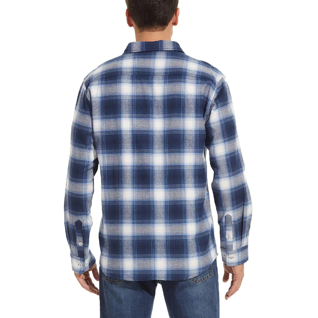 Men's Flannel Tesla Plaid Shirts Long Sleeve