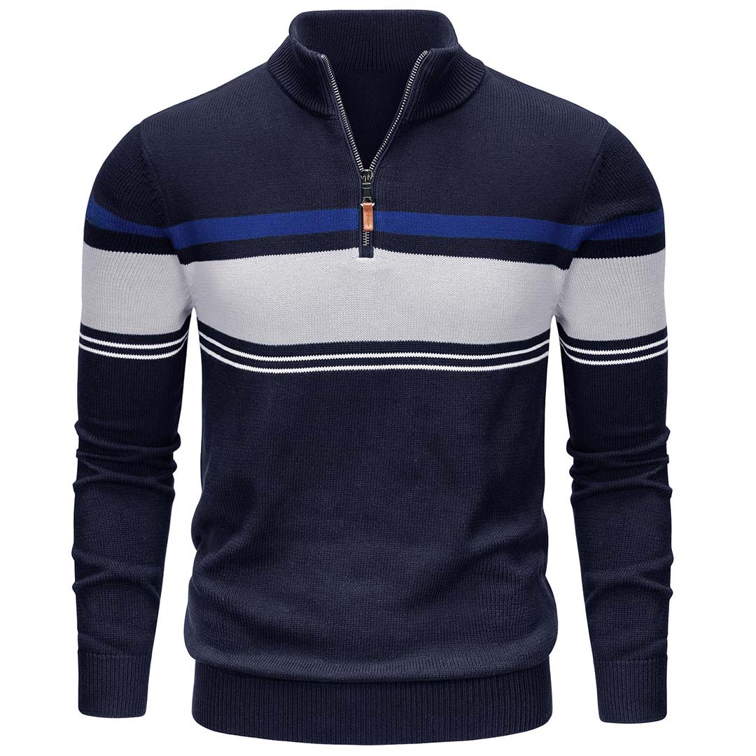 Men's Polo Sweaters Classic Cotton Knitted