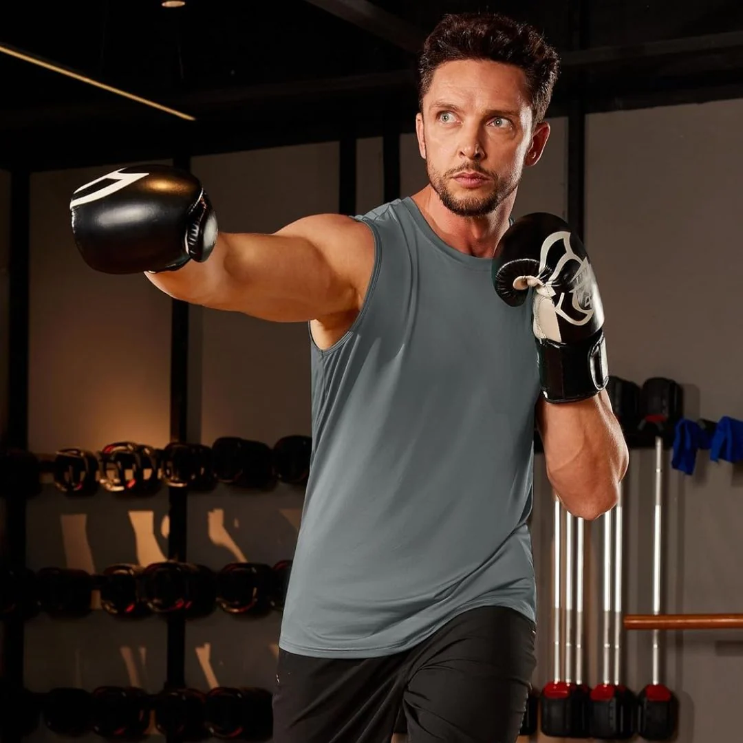 Men's UPF 50+ Sleeveless Quick Dry Gym Tank Tops