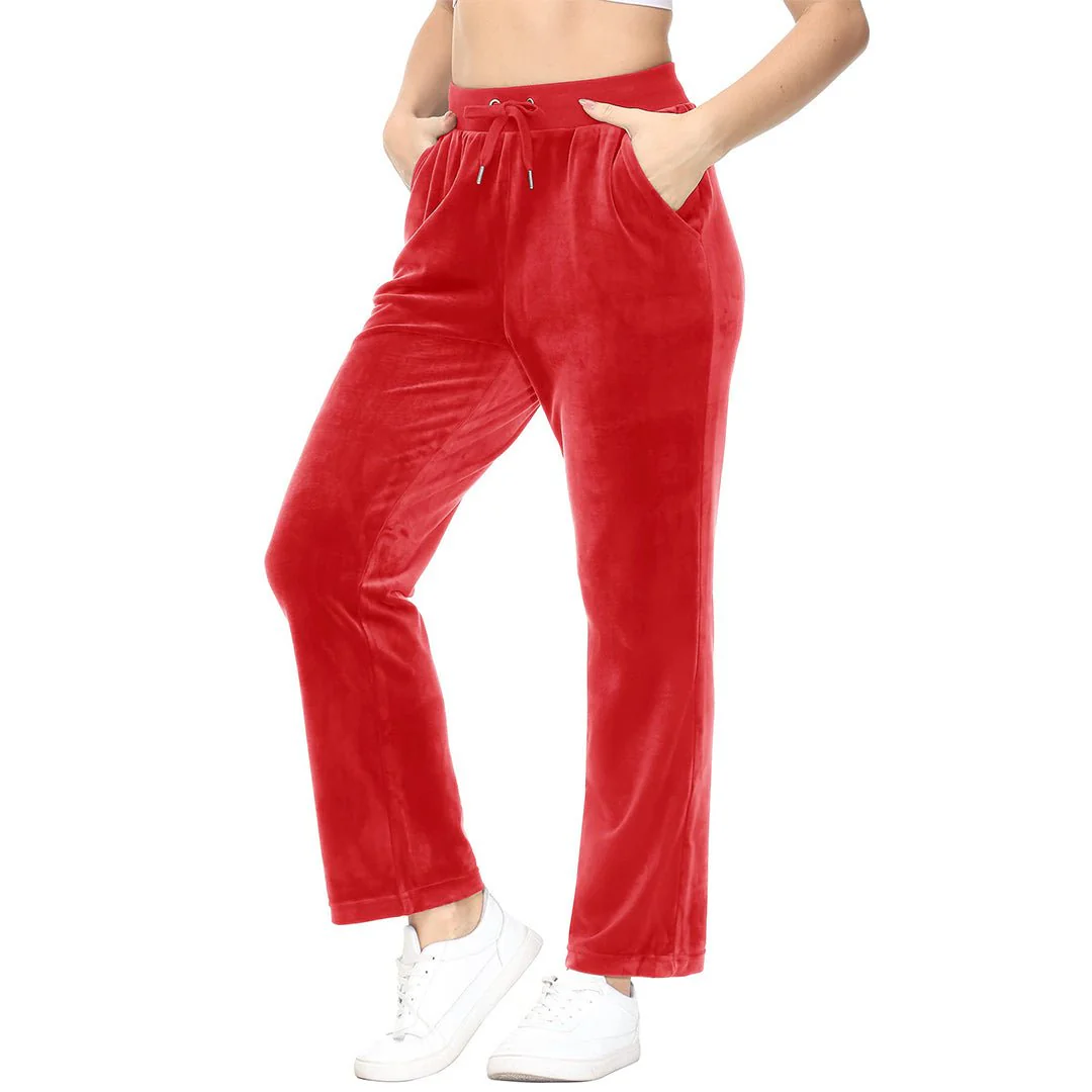 Women's Velvet Casual Jogger Sweatpants
