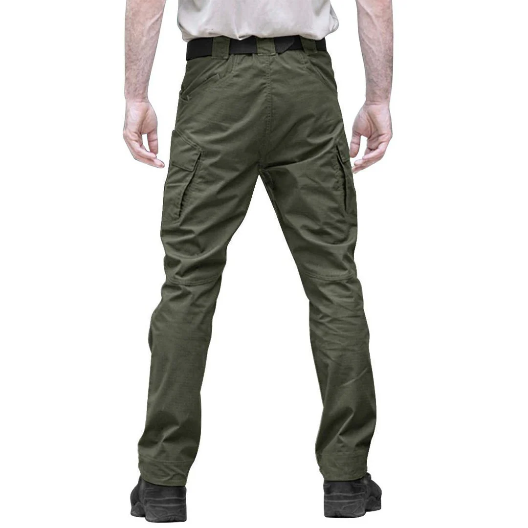 Men's Tactical Cargo Hiking Pants 9 Pockets Water Resistant