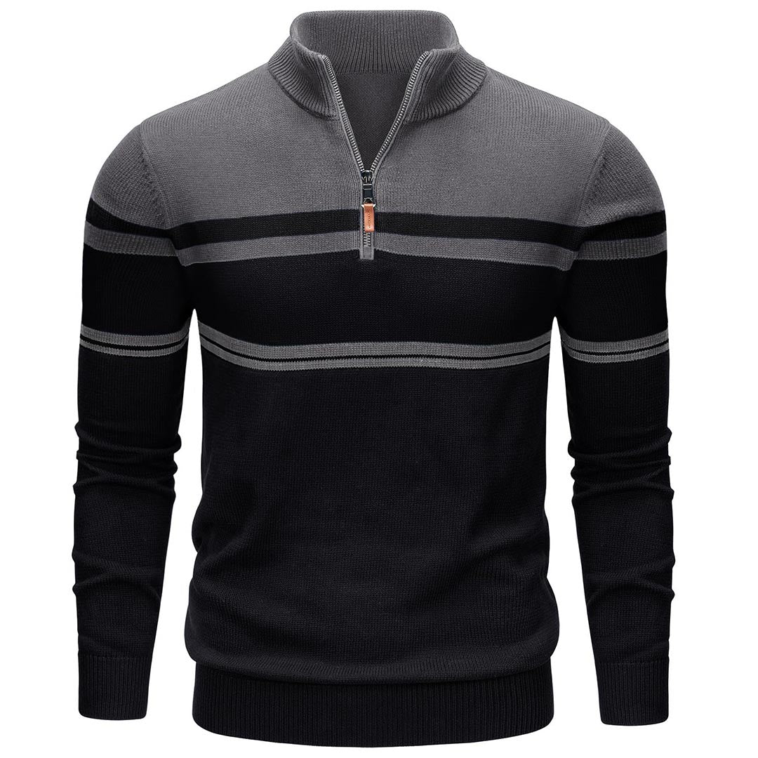 Men's Polo Sweaters Classic Cotton Knitted