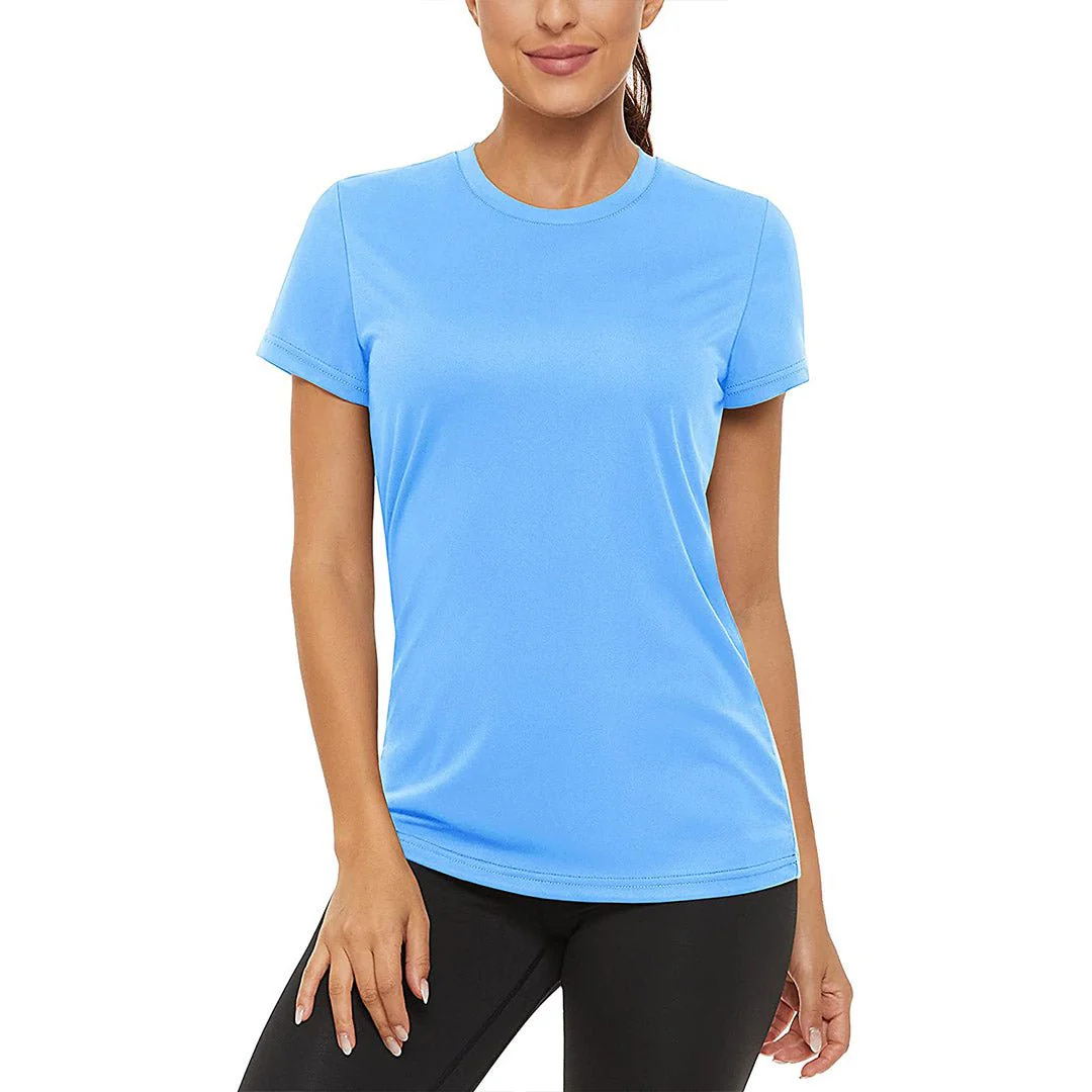Women's Sun Protection Quick Dry Outdoor Yoga Running T-shirts