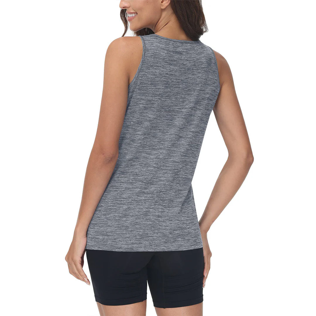 Women's Lightweight Athletic Yoga Crewneck Tank Tops