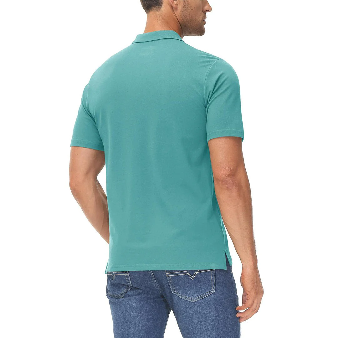 Men's Cooling Summer Casual Pique Polo T-shirts