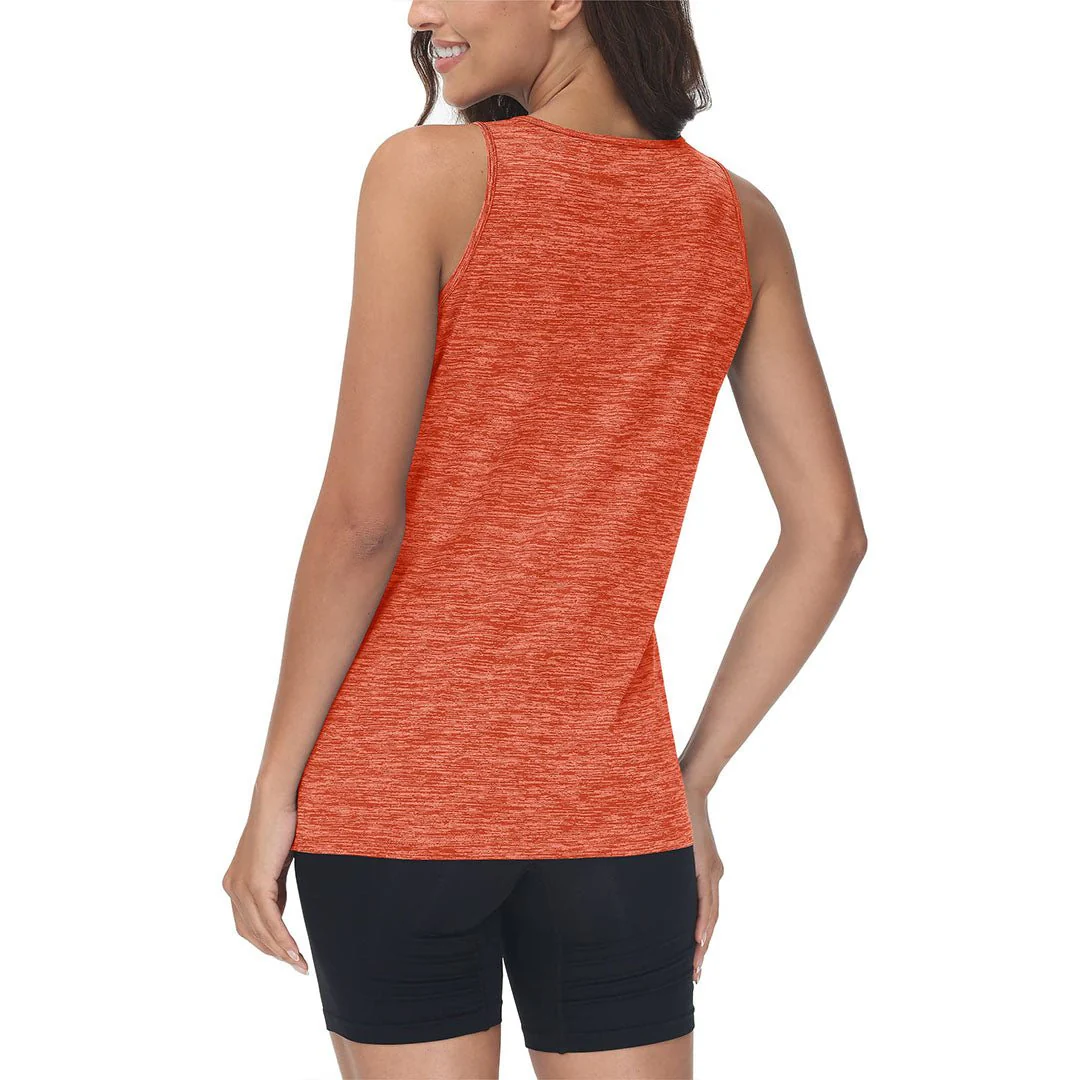 Women's Lightweight Athletic Yoga Crewneck Tank Tops
