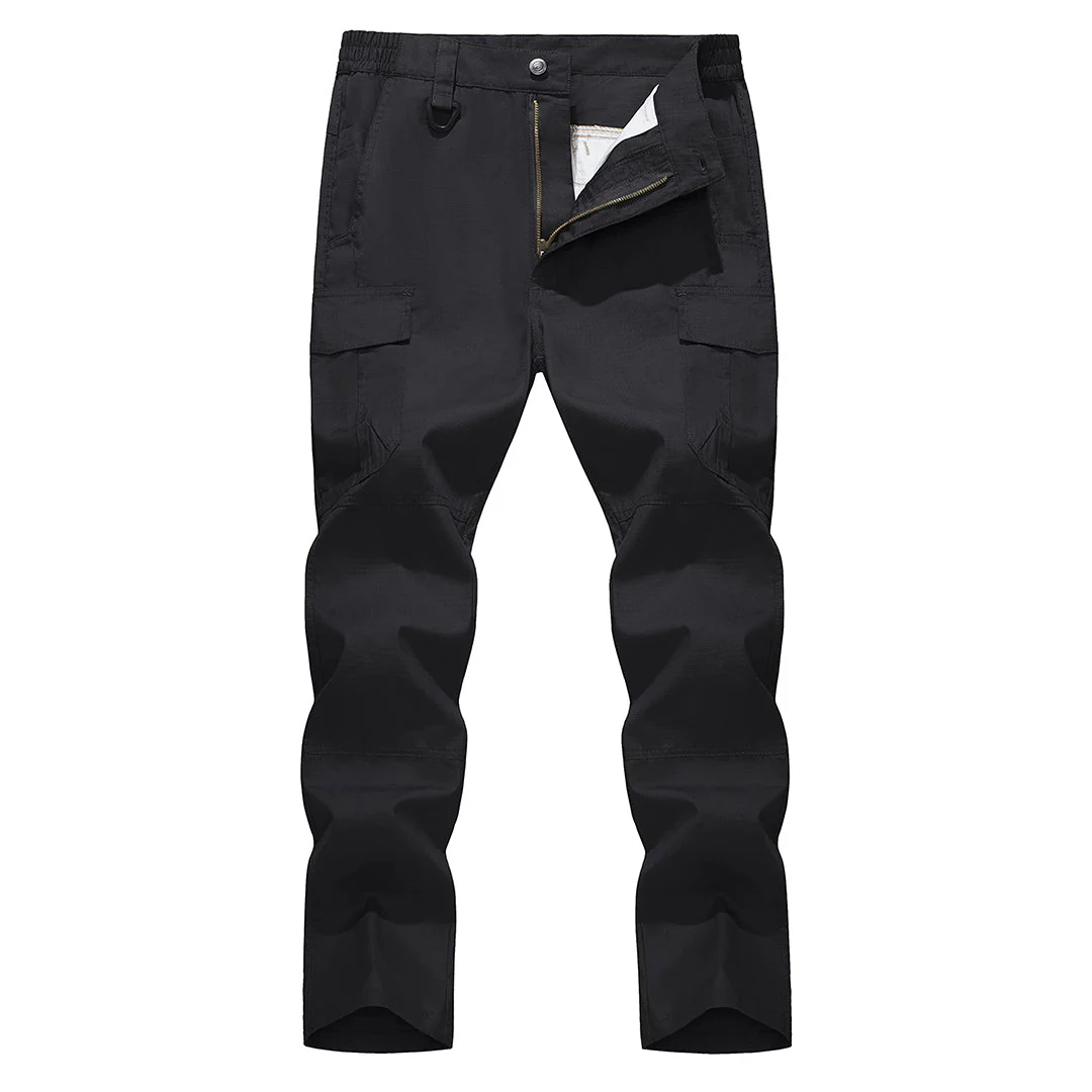 Men's 9 Pockets Ripstop Water Repellent Tactical Pants
