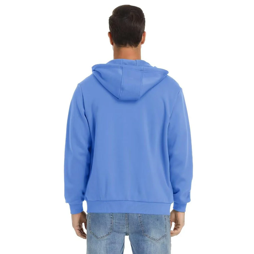 Men's Full Zip-Up Casual Active Hoodie