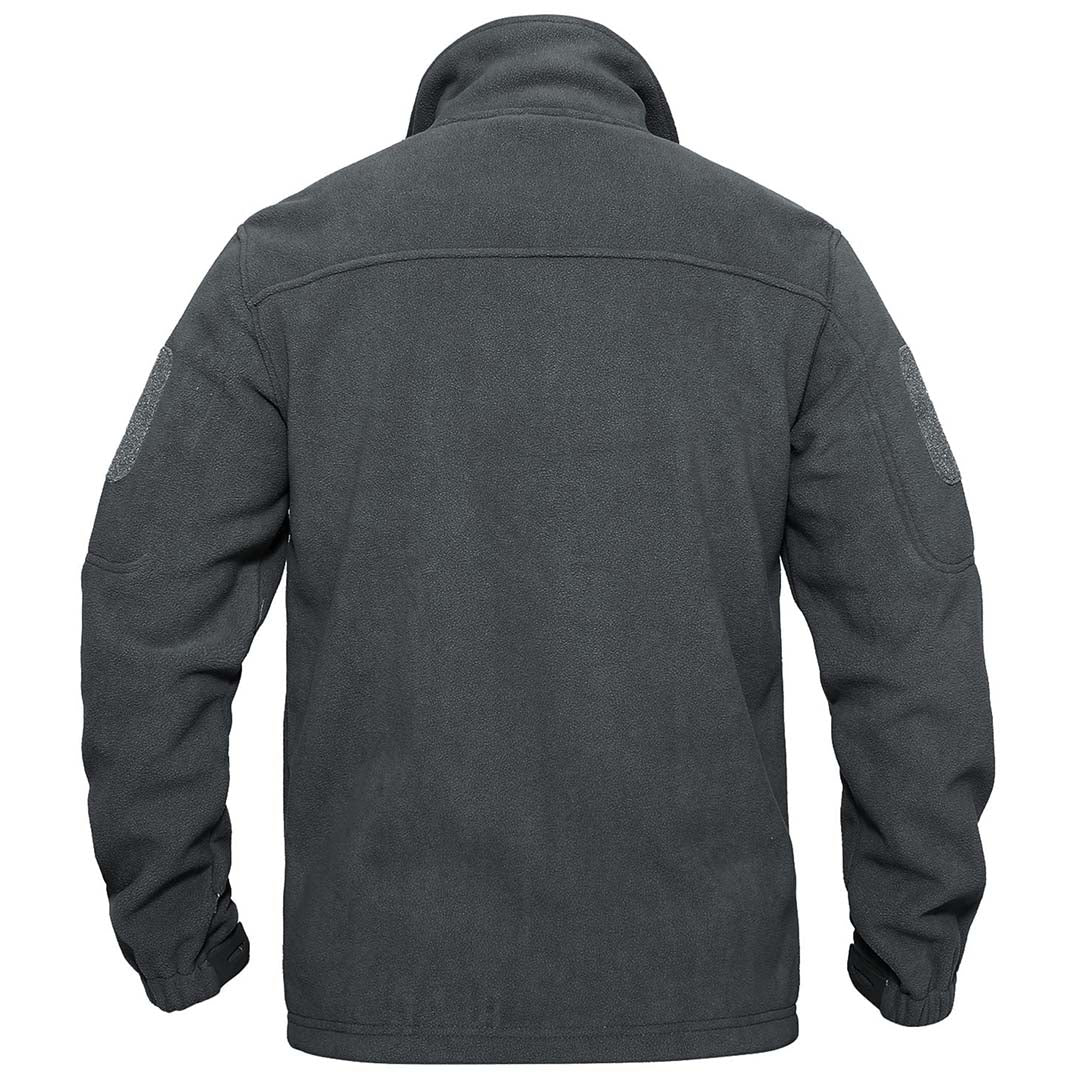 Men's Tactical Fleece Jackets Full Zip Coat with Multi Pockets