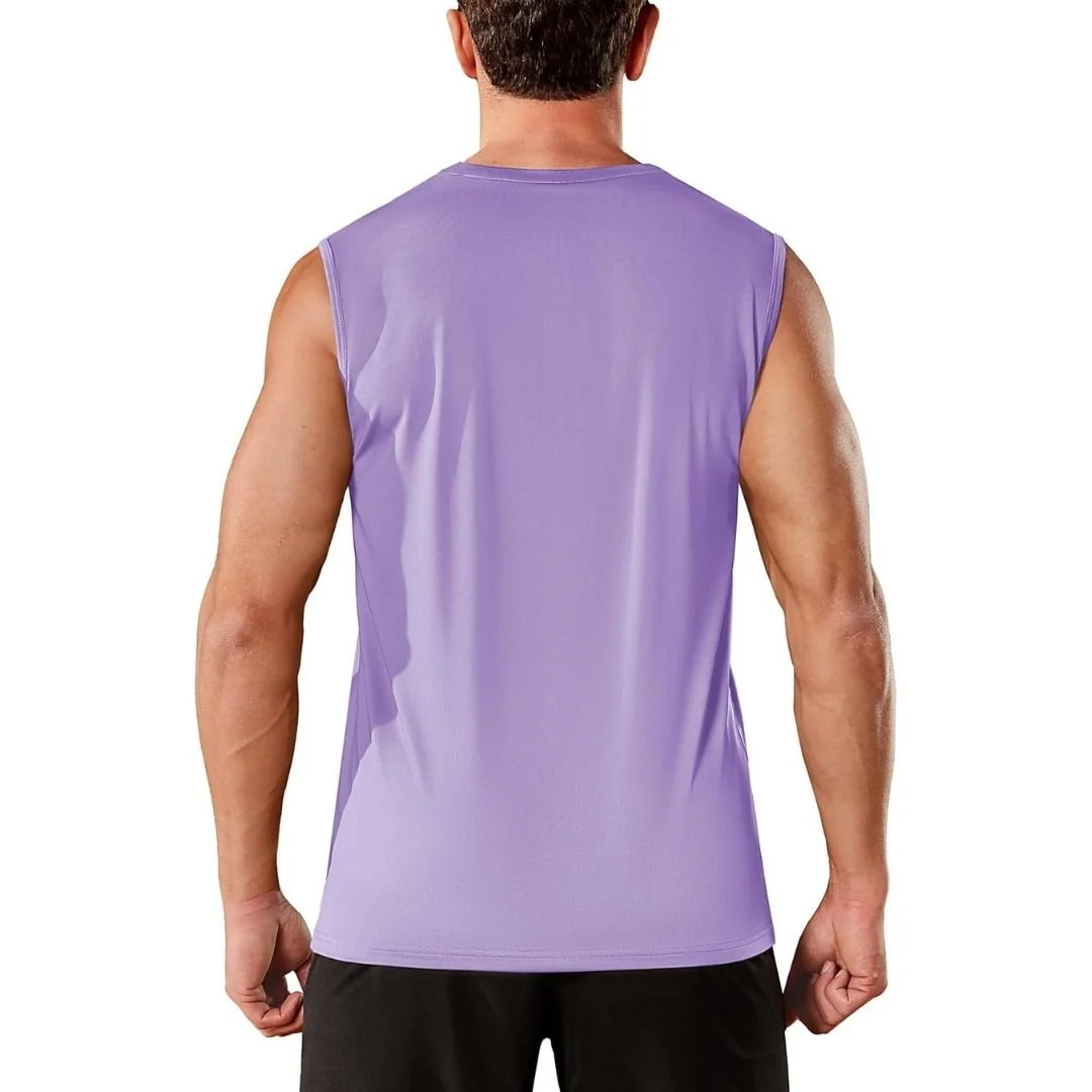 Men's UPF 50+ Sleeveless Quick Dry Gym Tank Tops