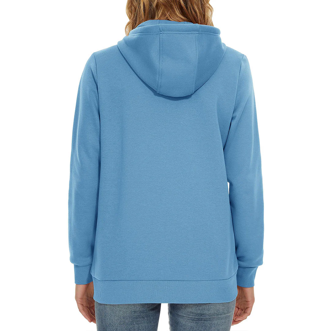 Women's Casual Lightweight  Fleece Hoodies Sportswear Jacket