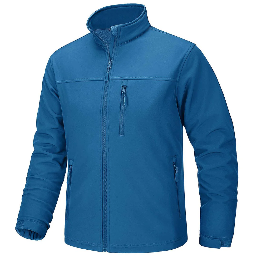 Men's Softshell Fleece Lined Water Resistant Outdoor Tactical Jackets