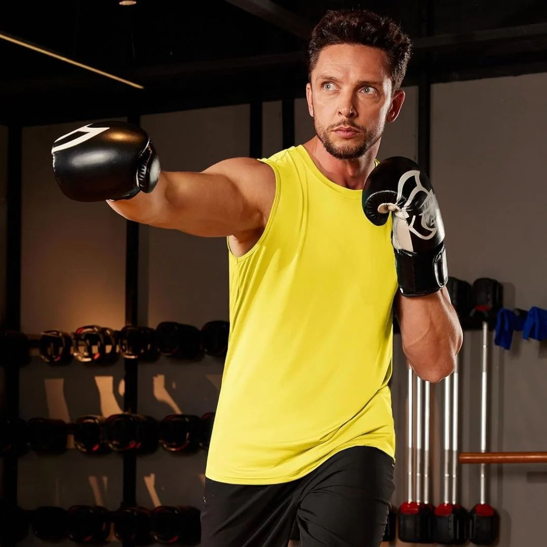 Men's UPF 50+ Sleeveless Quick Dry Gym Tank Tops