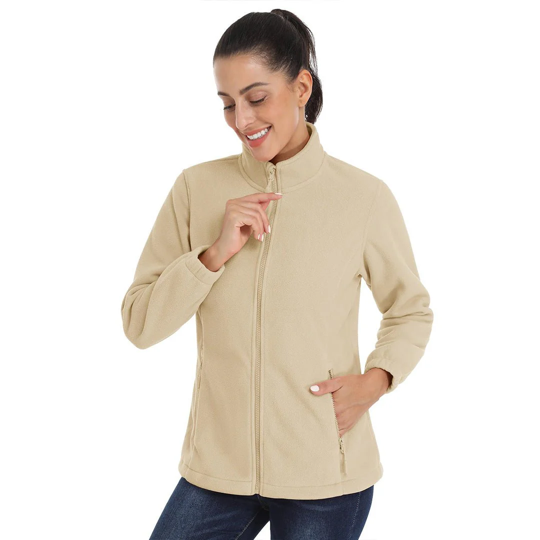 Women's Fleece Full Zip Lightweight Jacket