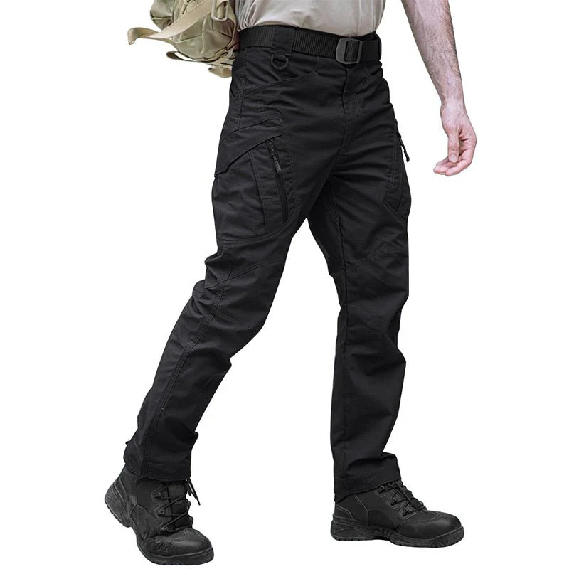 Men's Tactical Cargo Hiking Pants 9 Pockets Water Resistant