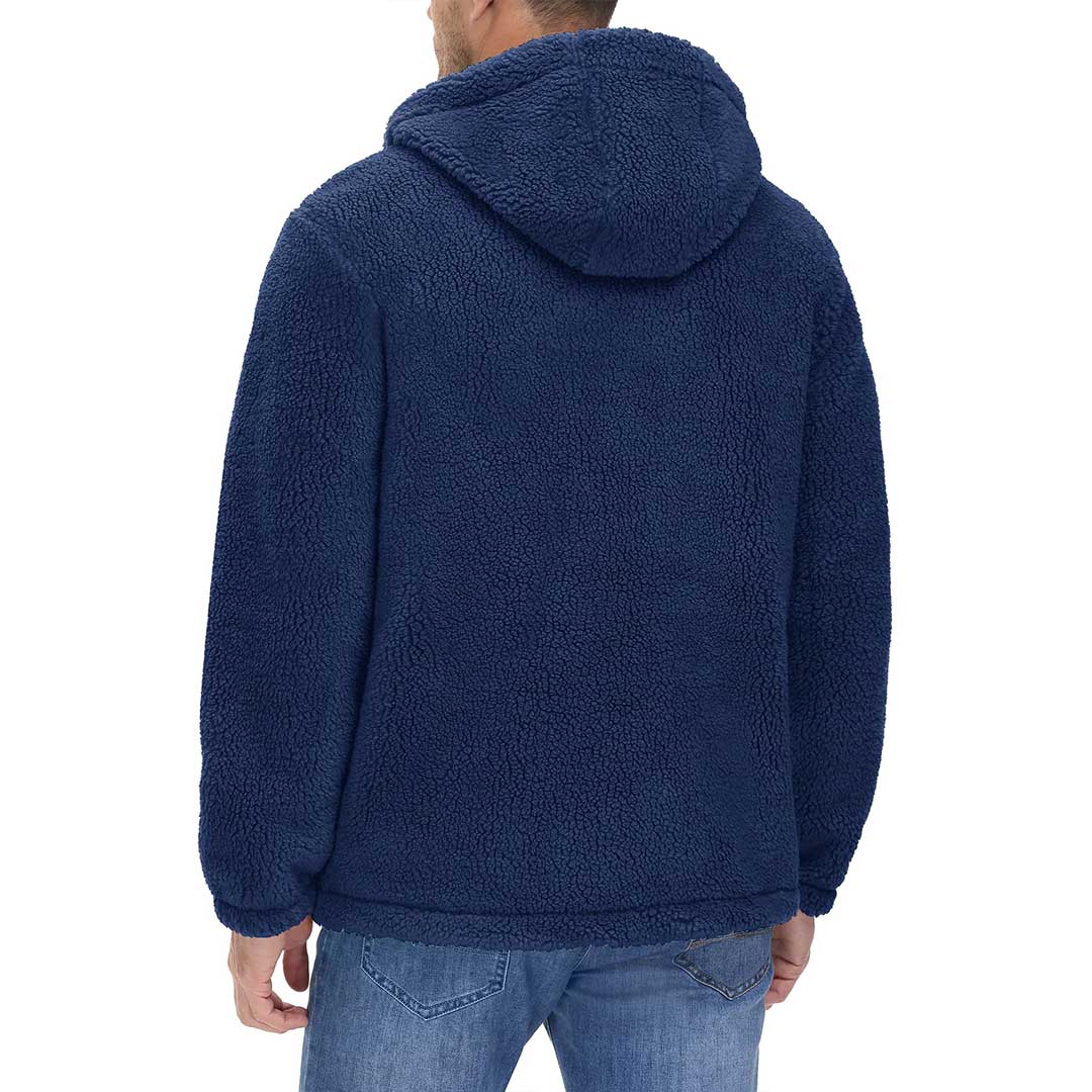 Men's Fleece Hoodies Sherpa Jackets Winter Thermal Coats